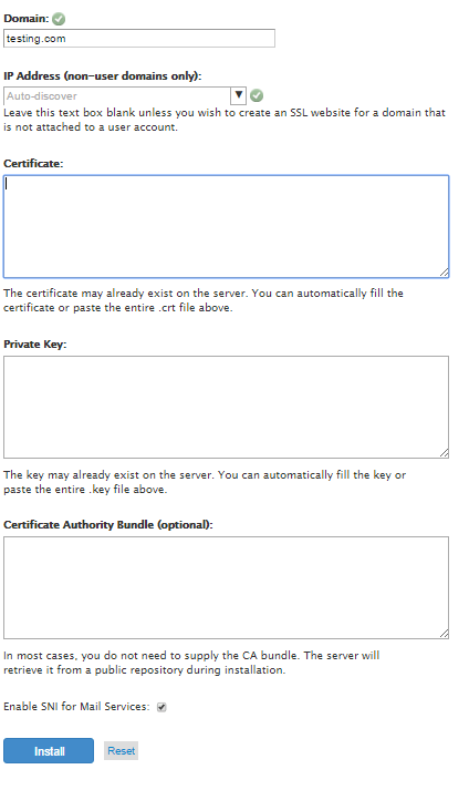 instalar SSL en el servidor web